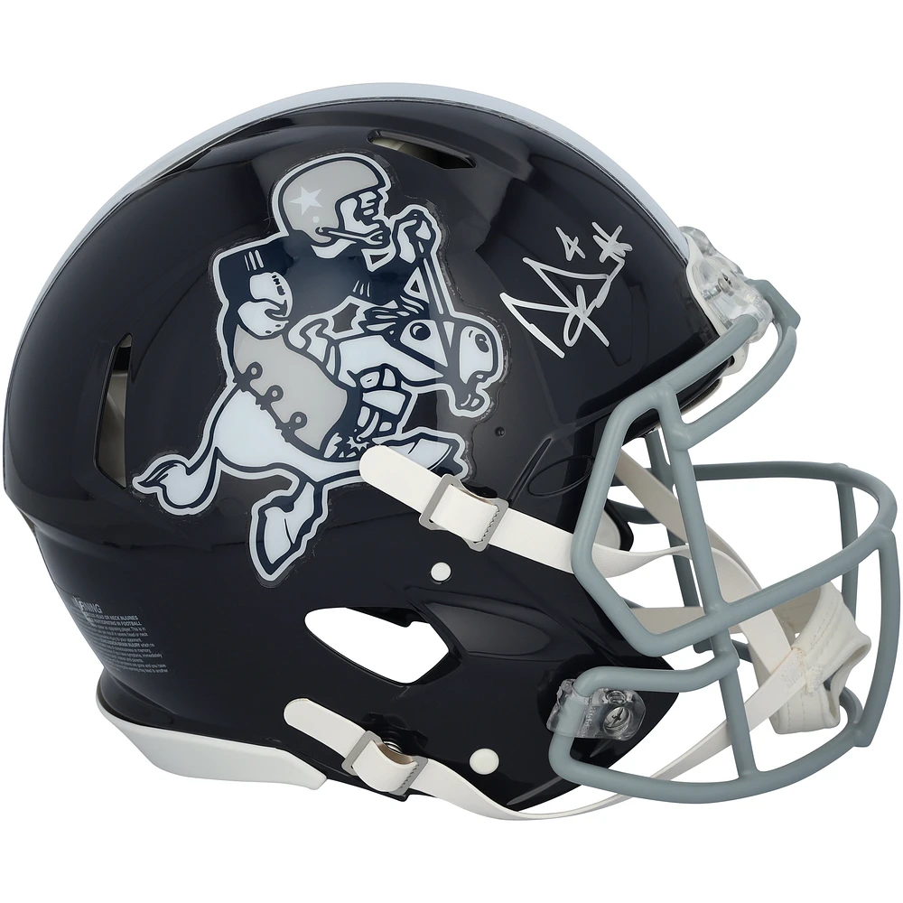 Dak Prescott Dallas Cowboys Autographed Riddell Cowboy Joe Speed Authentic Helmet