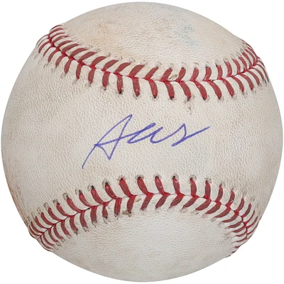 Austin Wells New York Yankees Autographed Game-Used Baseball vs. Houston Astros on March 30, 2024 - Single