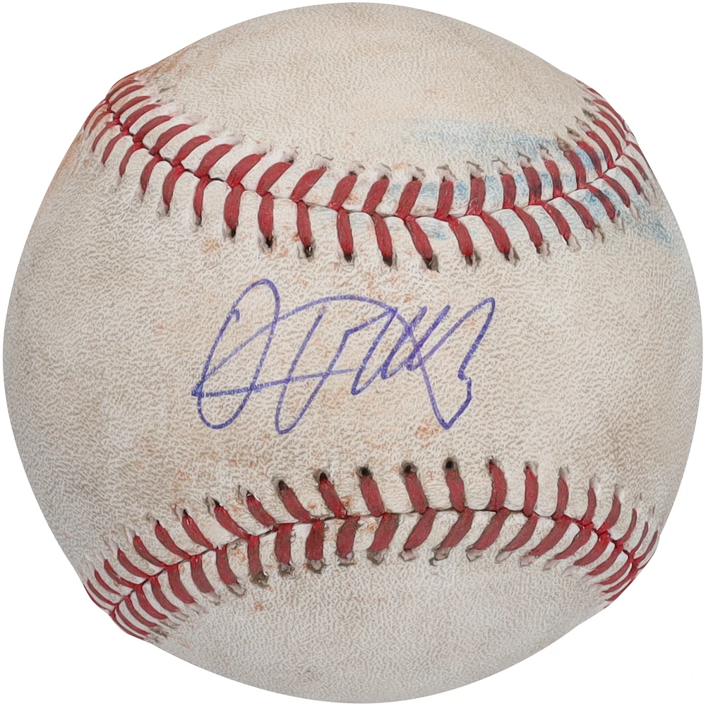Oneil Cruz Pittsburgh Pirates Autographed Game-Used Baseball vs. Milwaukee Brewers on April 22, 2024 - 2 RBI Single