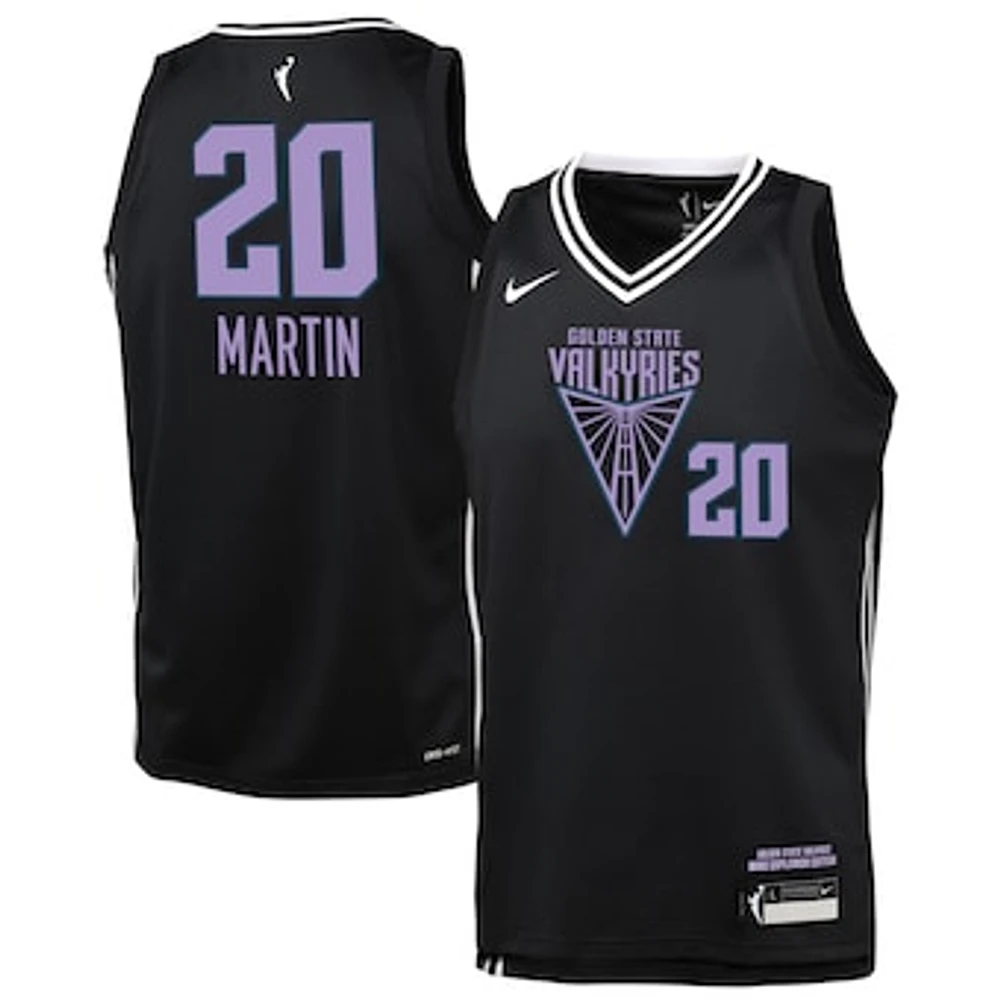 Youth Nike Kate Martin Eclipse Black Golden State Valkyries Explorer Edition Player Jersey