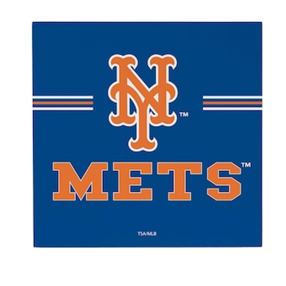 New York Mets 12" x 12" Wood Wall Sign