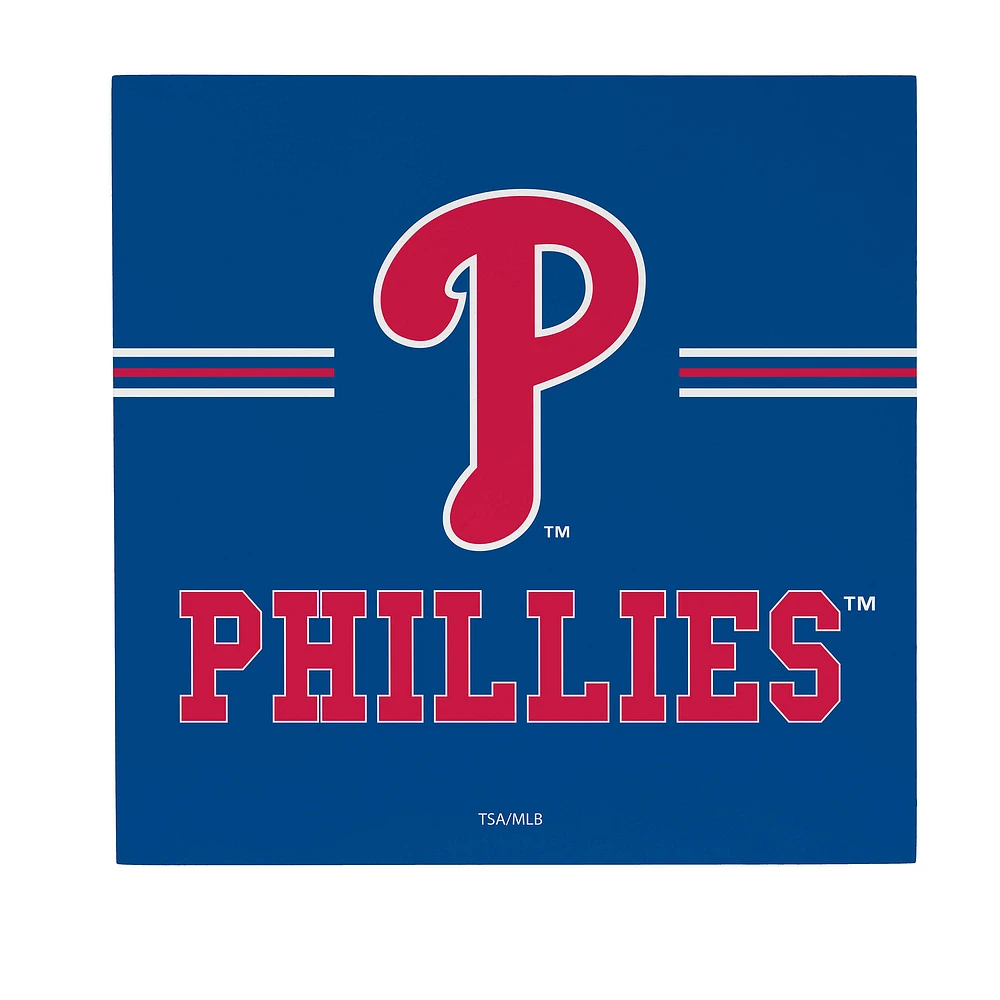 Philadelphia Phillies 12" x 12" Wood Wall Sign