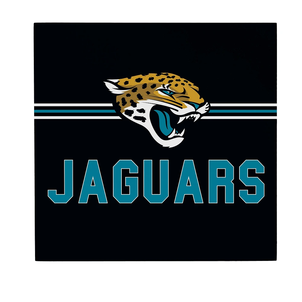 Jacksonville Jaguars 12" x 12" Wood Wall Sign