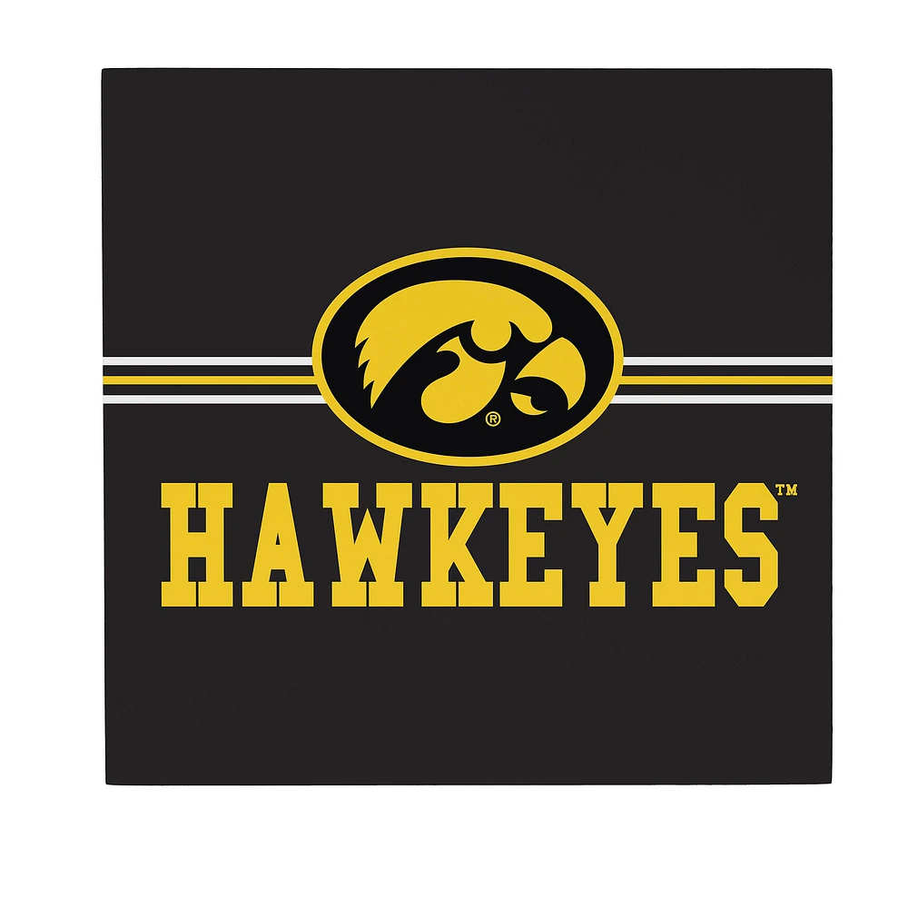 Iowa Hawkeyes 12" x 12" Wood Wall Sign