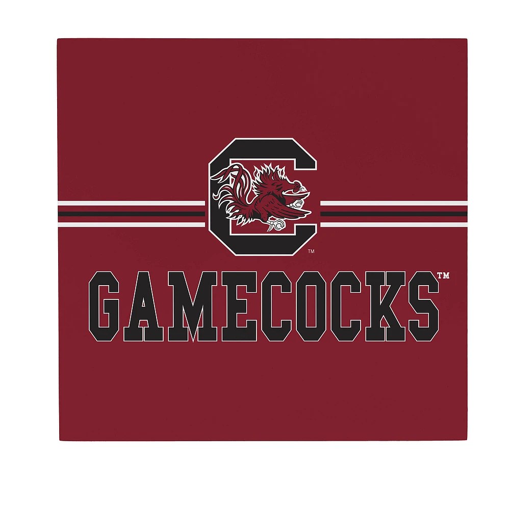 South Carolina Gamecocks 12" x 12" Wood Wall Sign