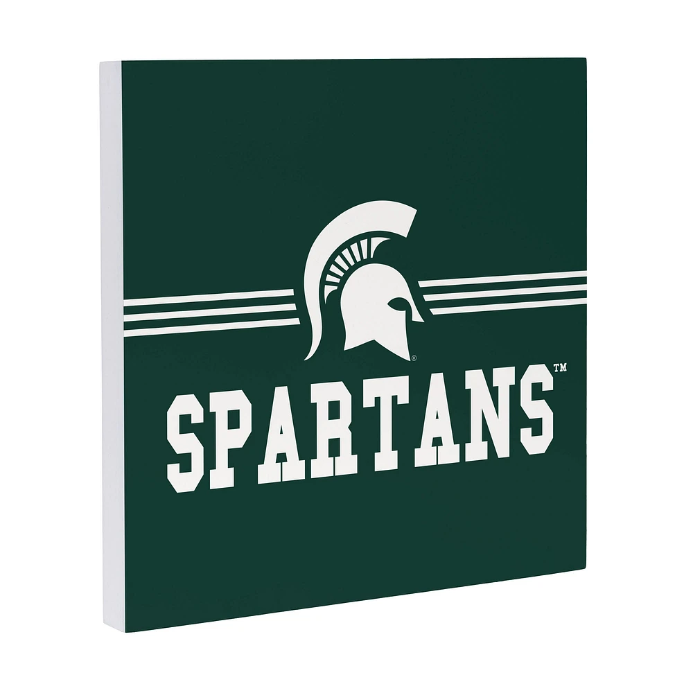 Michigan State Spartans 12" x 12" Wood Wall Sign