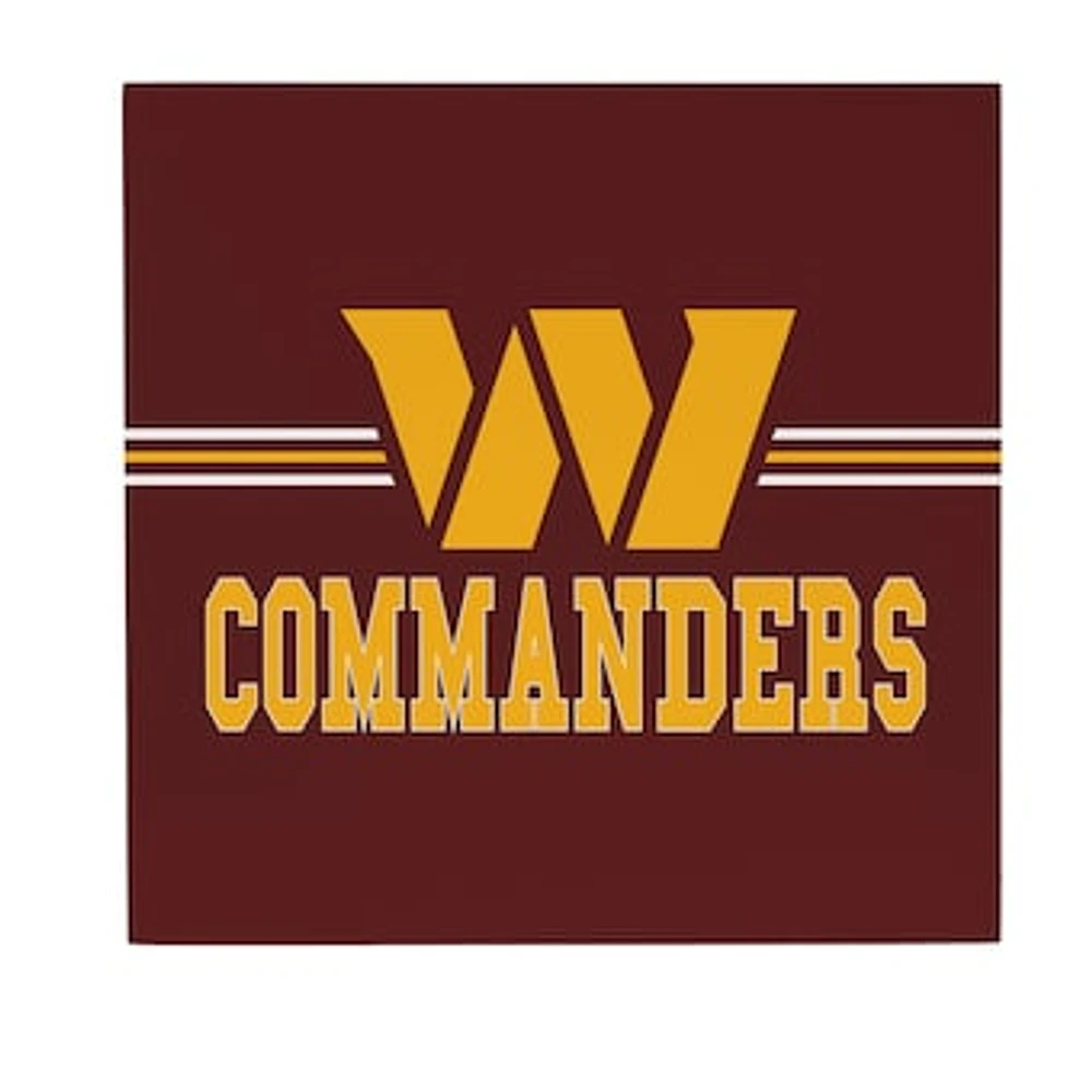 Washington Commanders 12" x 12" Wood Wall Sign