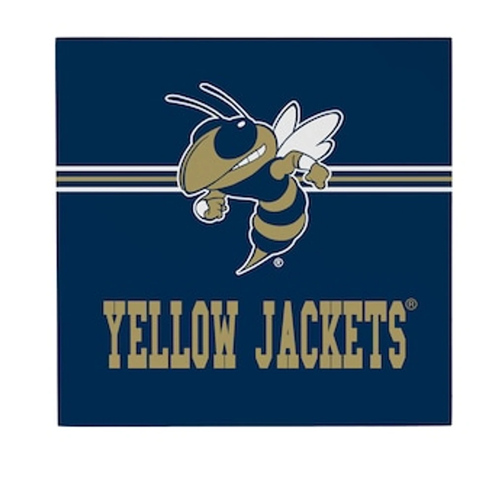 Georgia Tech Yellow Jackets 12" x 12" Wood Wall Sign