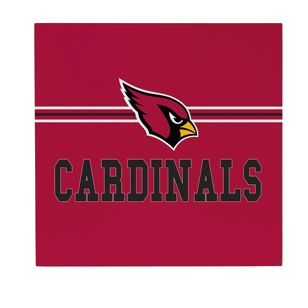 Arizona Cardinals 12" x 12" Wood Wall Sign