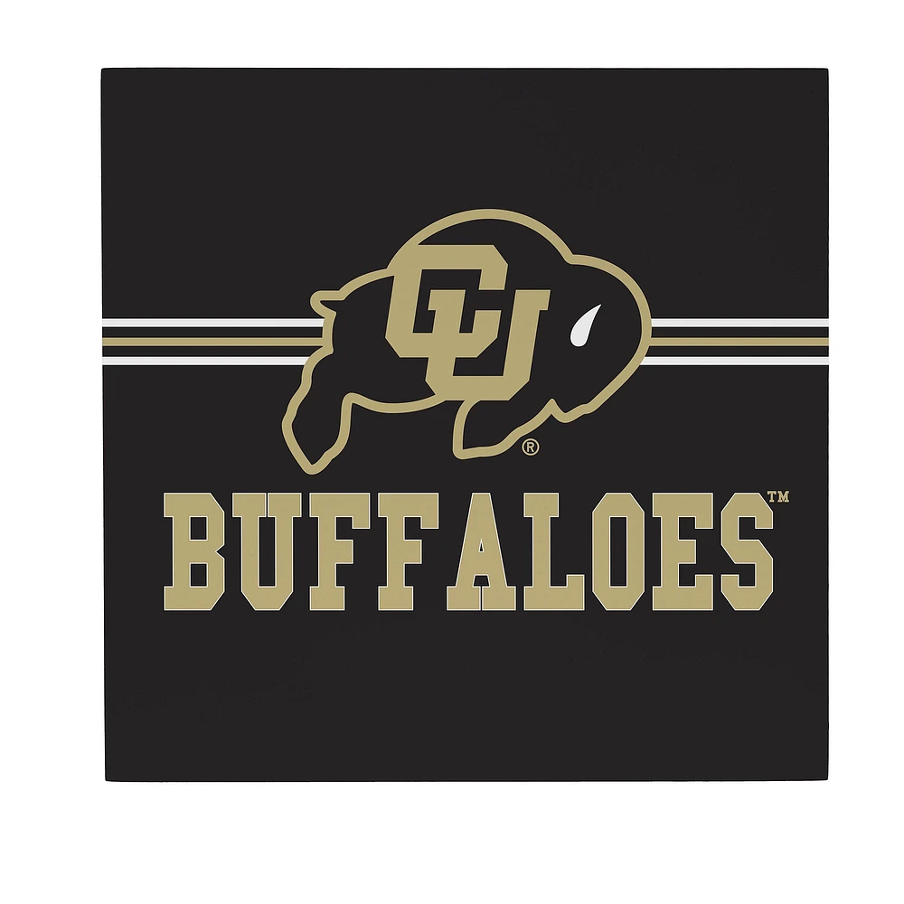 Colorado Buffaloes 12" x 12" Wood Wall Sign