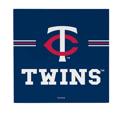 Minnesota Twins 12" x 12" Wood Wall Sign