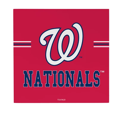 Washington Nationals 12" x 12" Wood Wall Sign