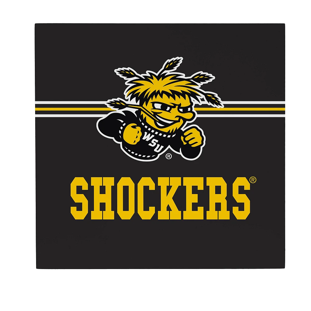 Wichita State Shockers 12" x 12" Wood Wall Sign