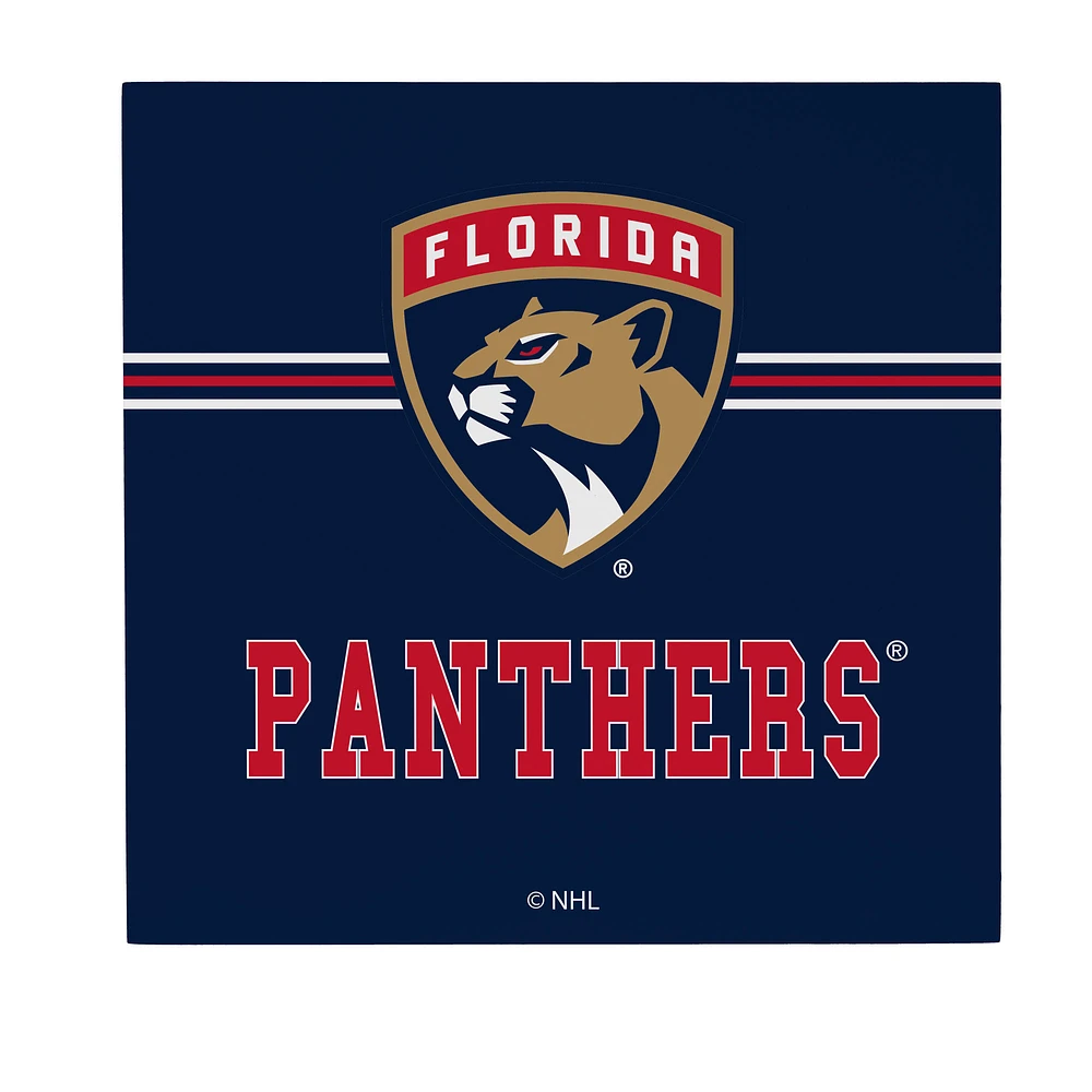 Florida Panthers 12" x 12" Wood Wall Sign