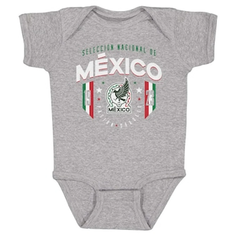 Infant 500 Level Heather Gray Mexico National Team 1923 Bodysuit