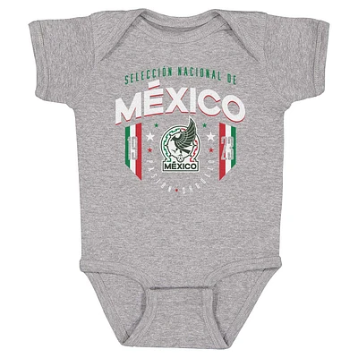 Infant 500 Level Heather Gray Mexico National Team 1923 Bodysuit