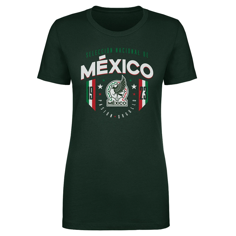 Women's 500 Level Forest Green Mexico National Team 1923 T-Shirt