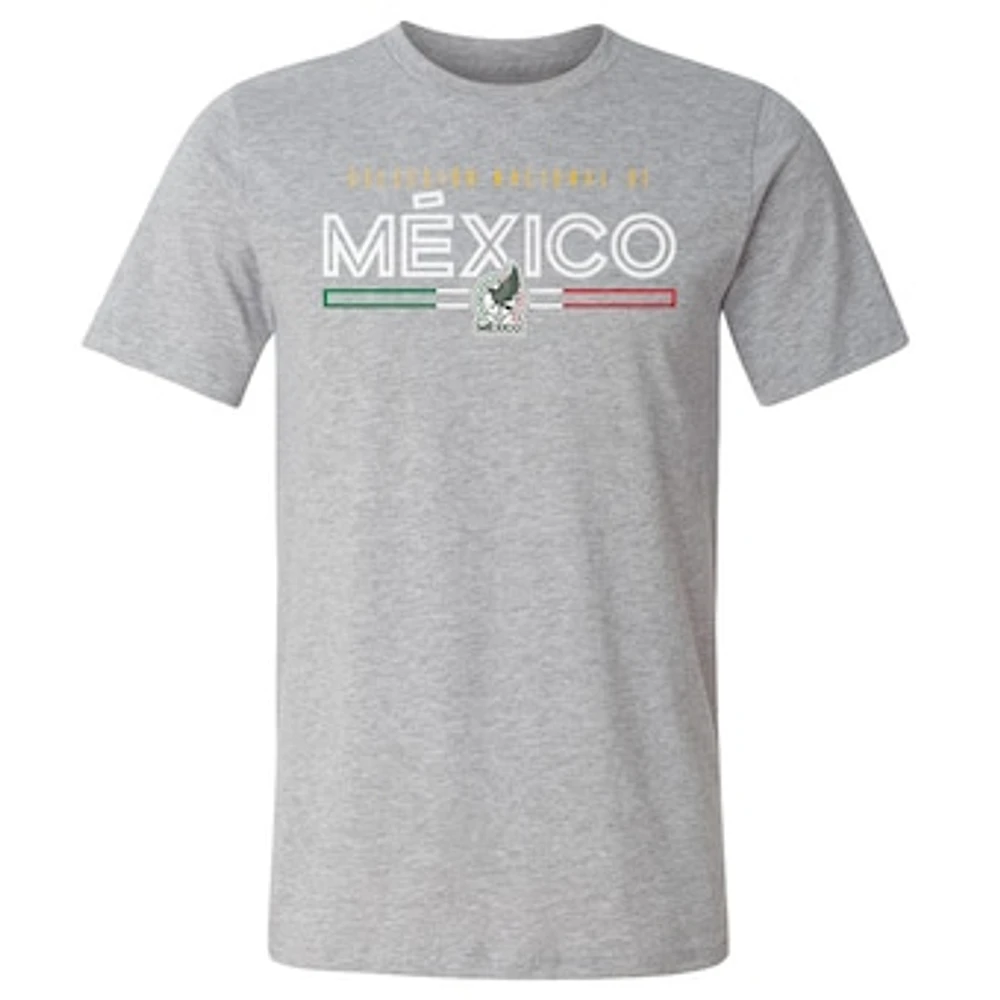 Men's 500 Level Heather Gray Mexico National Team Inline T-Shirt