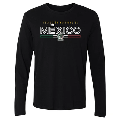Men's 500 Level Black Mexico National Team Inline Long Sleeve T-Shirt