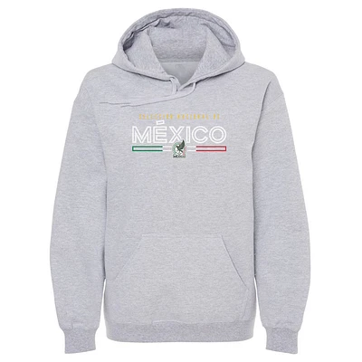 Men's 500 Level Gray Mexico National Team Inline Pullover Hoodie