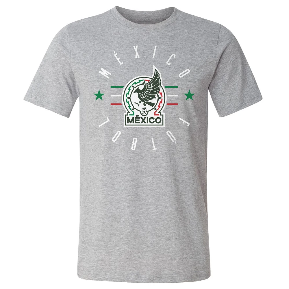 Men's 500 Level Heather Gray Mexico National Team Futbol T-Shirt