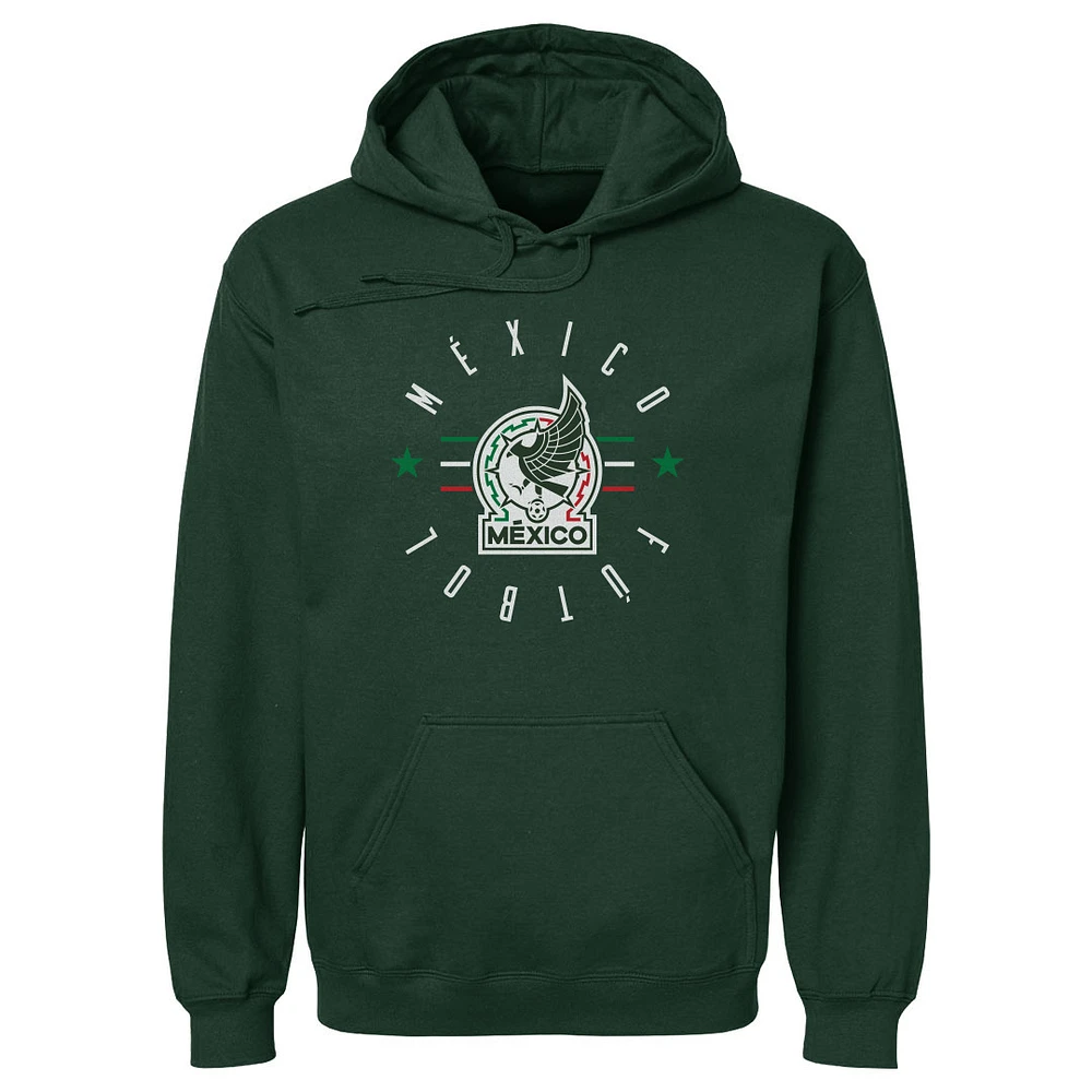 Men's 500 Level Forest Green Mexico National Team Futbol Pullover Hoodie