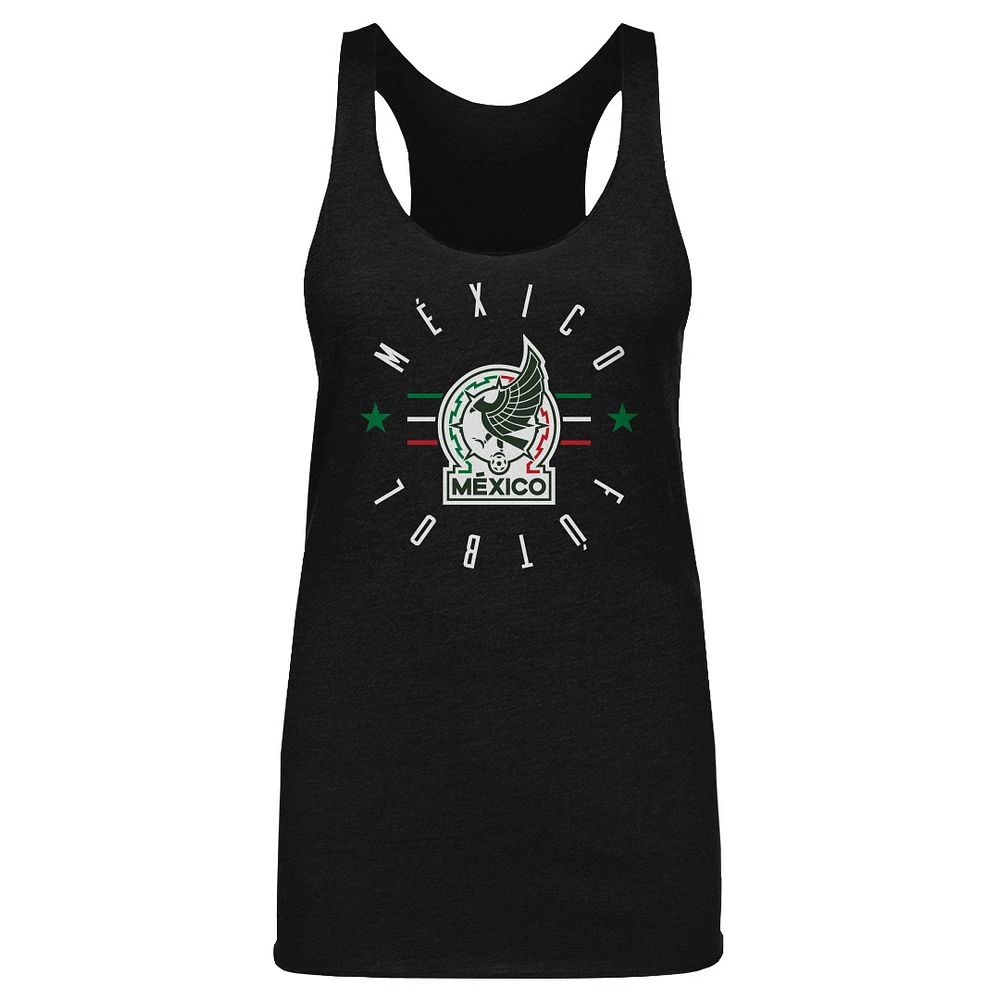 Women's 500 Level Mexico National Team Futbol Tri-Blend Racerback Tank Top