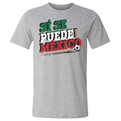 Men's 500 Level Heather Gray Mexico National Team Si Se Puede T-Shirt