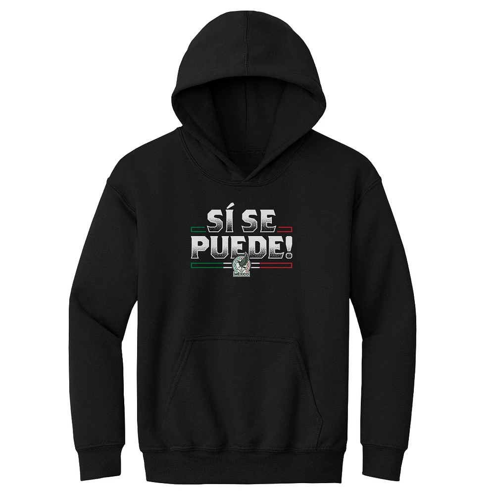 Youth 500 Level Black Mexico National Team Si Se Puede Pullover Hoodie