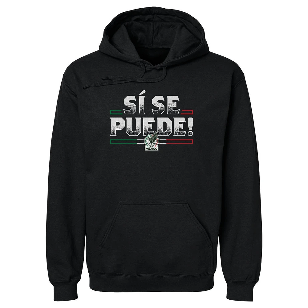 Men's 500 Level Black Mexico National Team Si Se Puede Pullover Hoodie