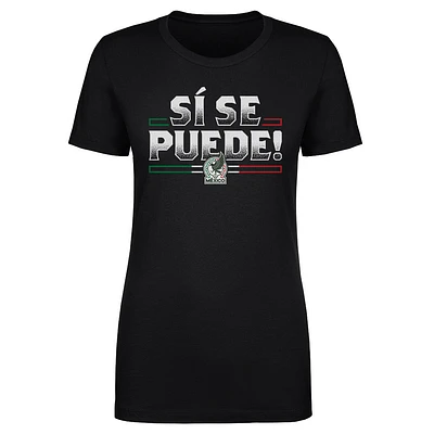 Women's 500 Level Black Mexico National Team Si Se Puede T-Shirt