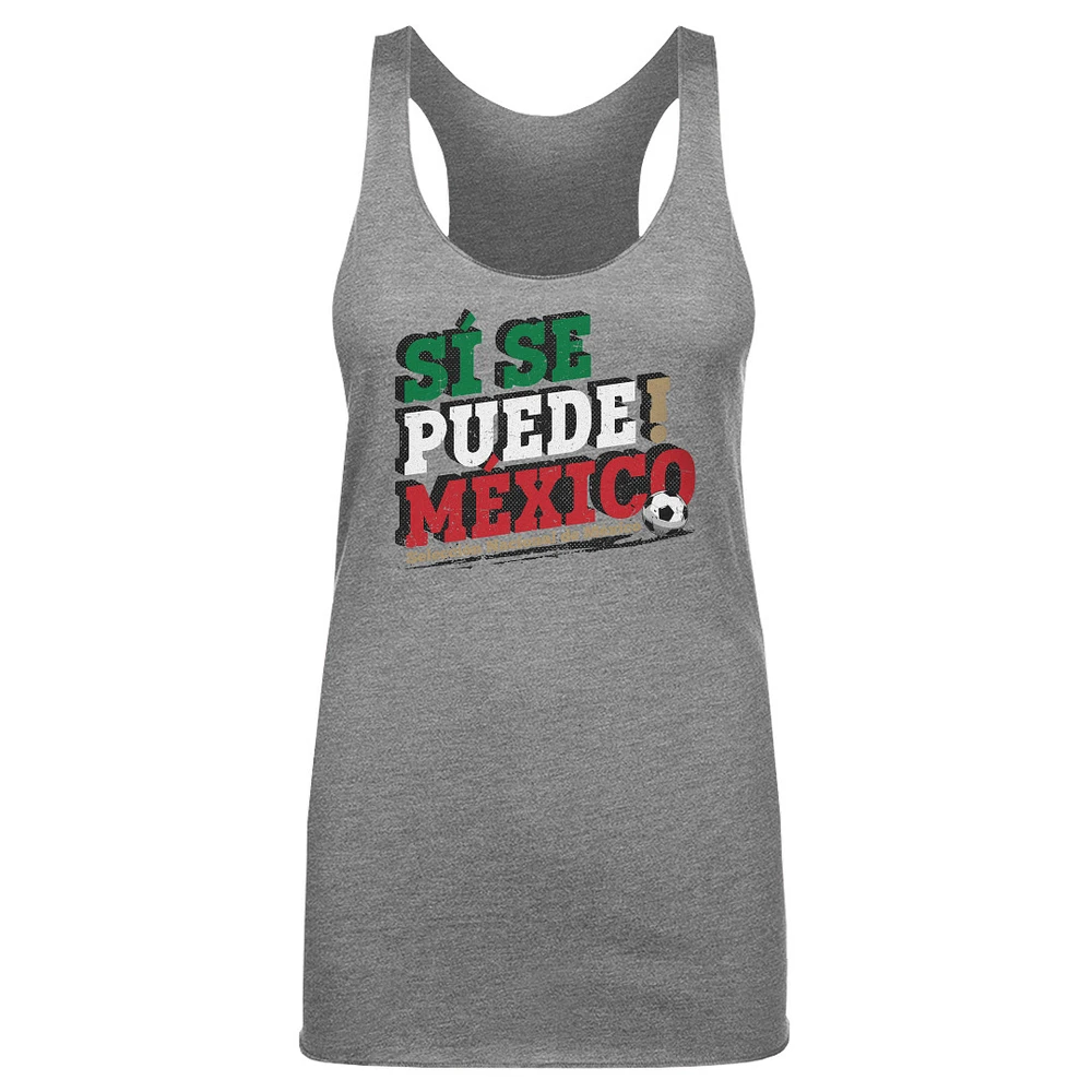 Women's 500 Level Mexico National Team Si Se Puede Tri-Blend Racerback Tank Top