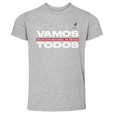 Toddler 500 Level Heather Gray Mexico National Team Vamos Todos T-Shirt