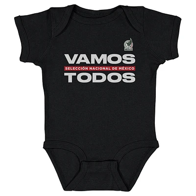 Infant 500 Level Black Mexico National Team Vamos Todos Bodysuit