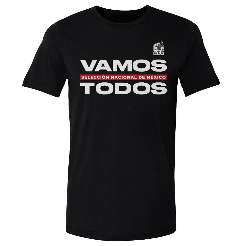 Men's 500 Level Black Mexico National Team Vamos Todos Cotton T-Shirt