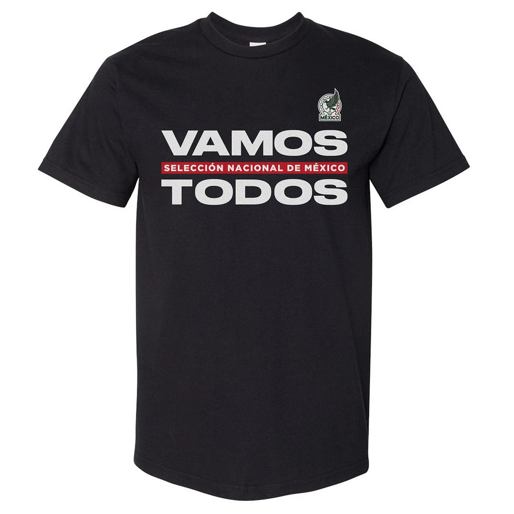 Men's 500 Level Black Mexico National Team Vamos Todos Heavyweight T-Shirt