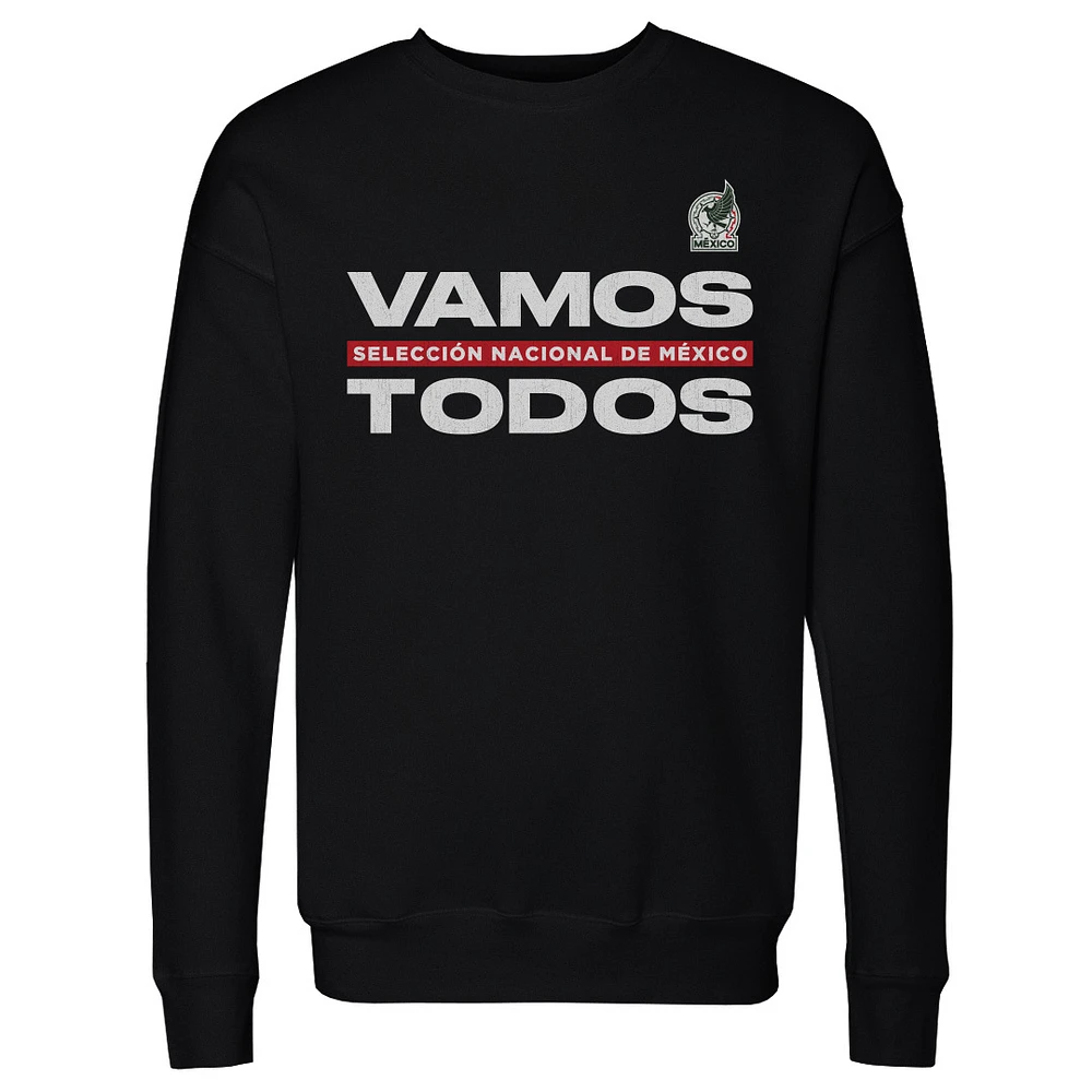 Men's 500 Level Black Mexico National Team Vamos Todos Crewneck Sweatshirt