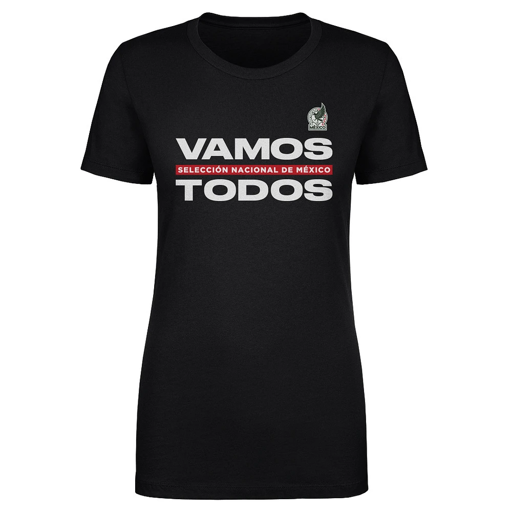 Women's 500 Level Black Mexico National Team Vamos Todos T-Shirt