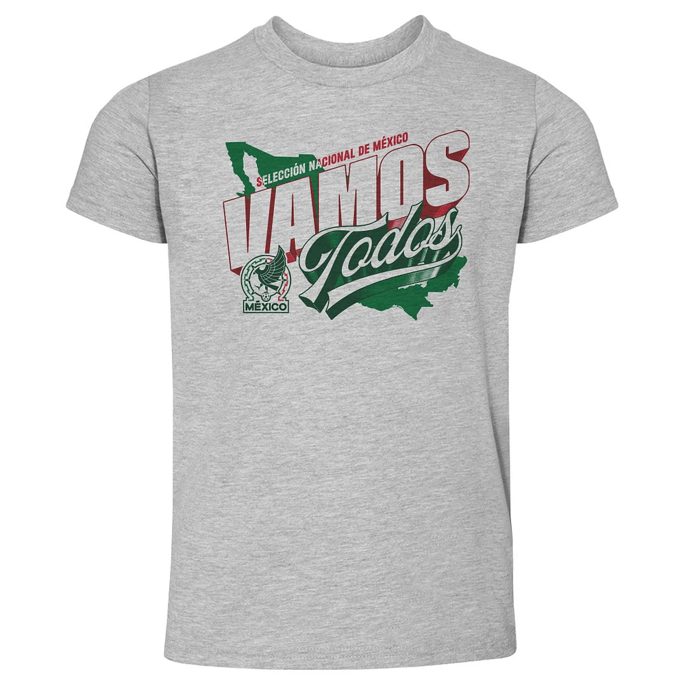 Toddler 500 Level Heather Gray Mexico National Team Vamos Todos Country T-Shirt
