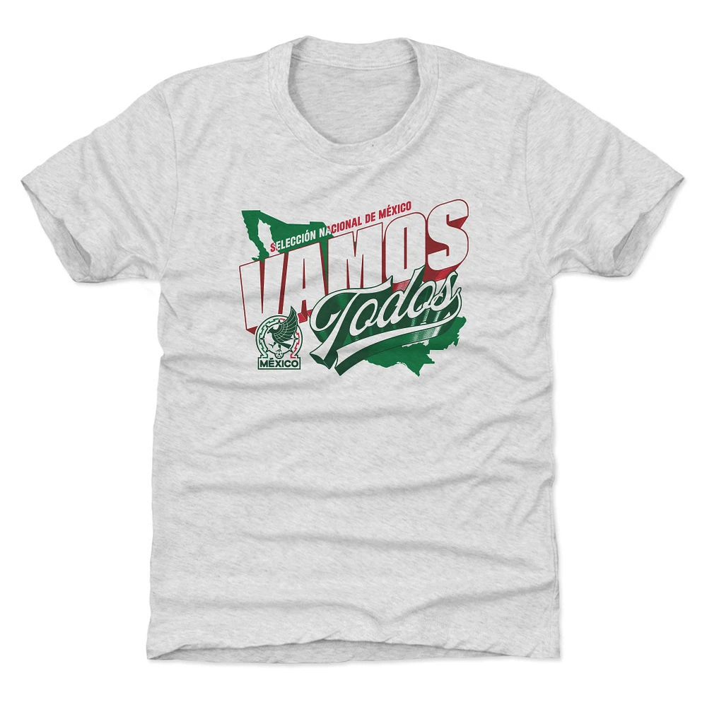 Youth 500 Level Gray Mexico National Team Vamos Todos Country T-Shirt