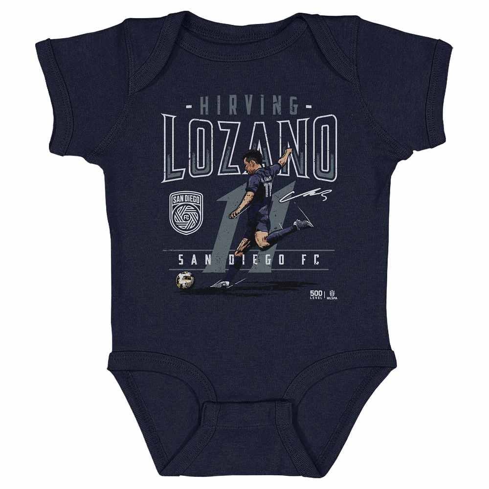 Infant 500 Level Hirving Lozano Navy San Diego FC Feature Bodysuit