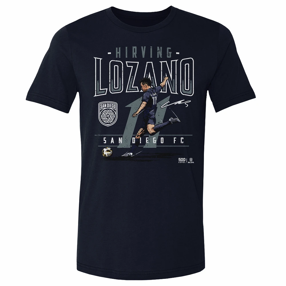 Men's 500 Level Hirving Lozano Navy San Diego FC Feature Cotton T-Shirt
