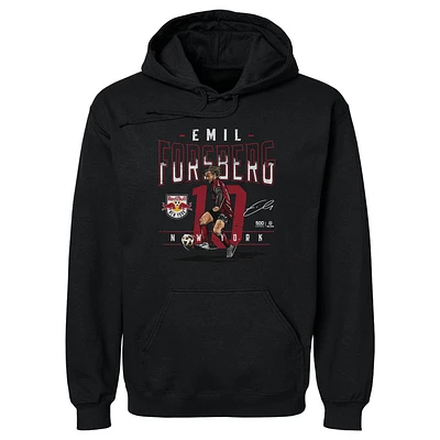 Men's 500 Level Emil Forsberg Black New York Red Bulls Feature Pullover Hoodie