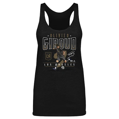 Women's 500 Level Olivier Giroud Black LAFC Feature Tri-Blend Tank Top