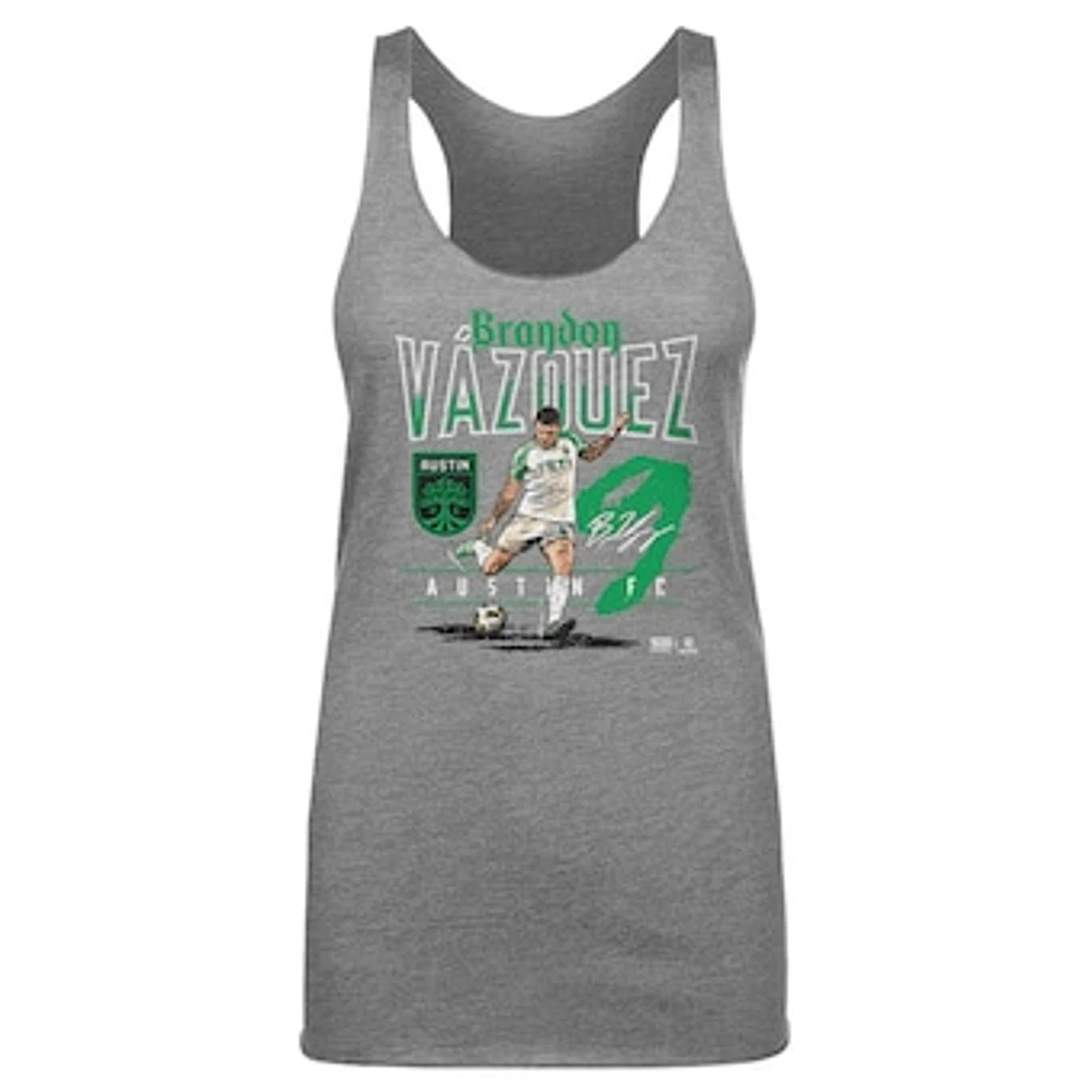Women's 500 Level Brandon Vazquez Gray Austin FC Feature Tri-Blend Tank Top
