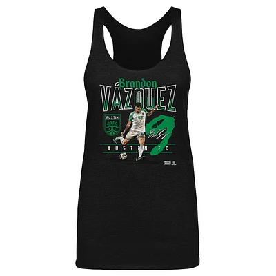 Women's 500 Level Brandon Vazquez Black Austin FC Feature Tri-Blend Tank Top