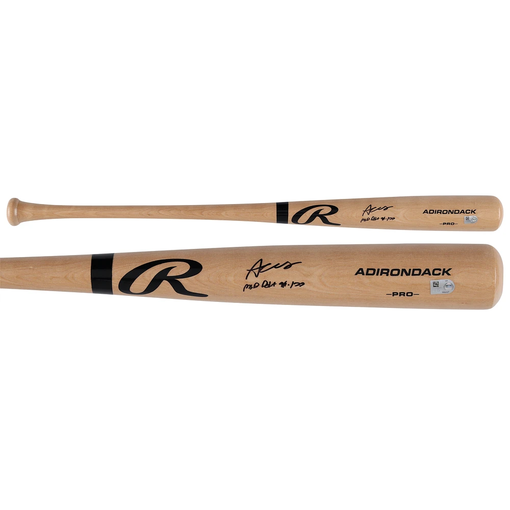 Austin Wells New York Yankees Autographed Blonde Rawlings Pro Bat with "MLB Debut 9/1/23" Inscription