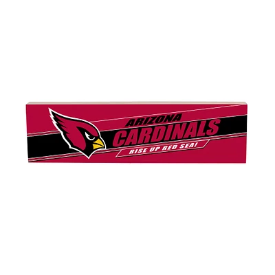Arizona Cardinals 5" x 18" Shadow Logo Wood Mantle Sign