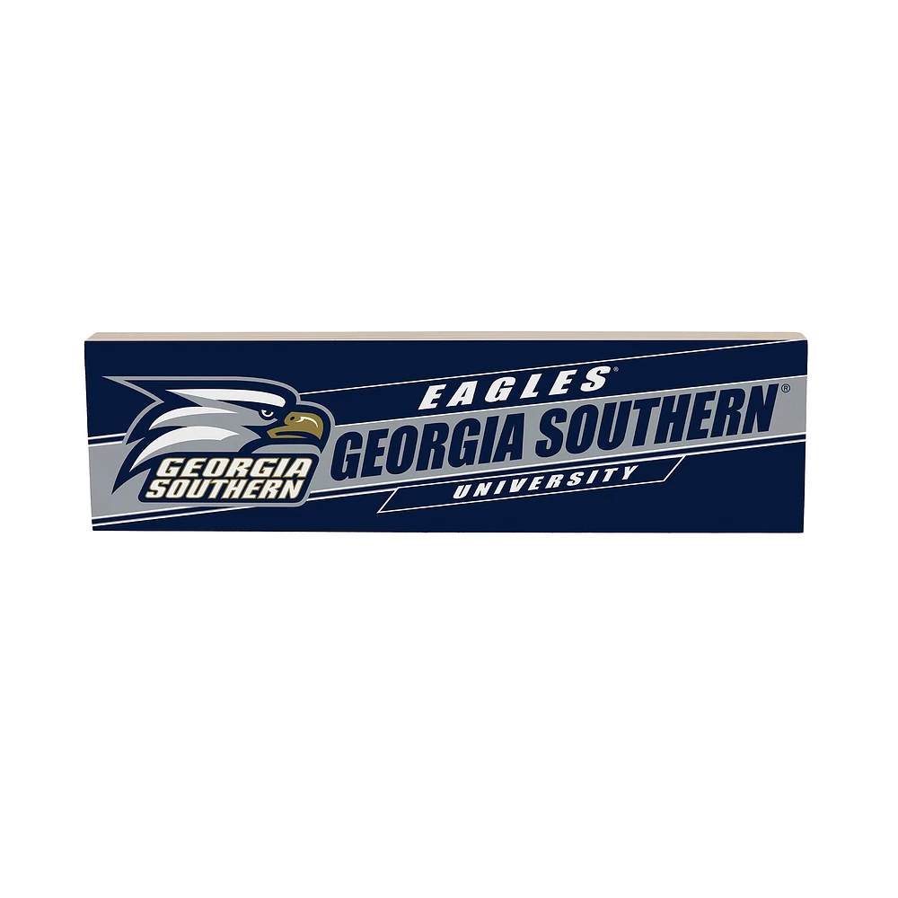 Georgia Southern Eagles 5" x 18" Shadow Logo Wood Mantle Sign