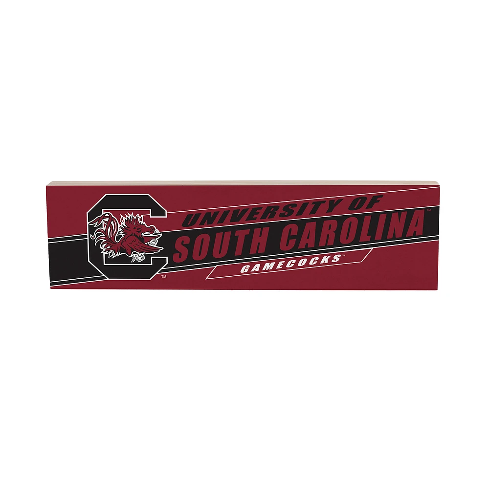 South Carolina Gamecocks 5" x 18" Shadow Logo Wood Mantle Sign